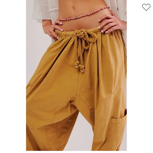 NWOT Free People Kahlani Harem Pull-On Pants Oceanview - Picture 2 of 4